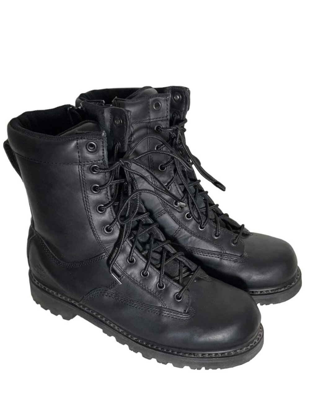 Thorogood Black Leather Side Zip Boots Men’s 9